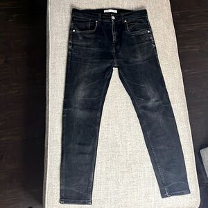 Zara Black High Waisted Skinny Jeans Size 31